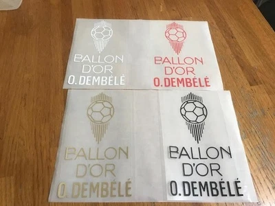 BALLON D'OR 2025 DEMBELE PSG PATCH FLOCAGE - 8.3 CM PAR 14.5 CM - Photo 1/4
