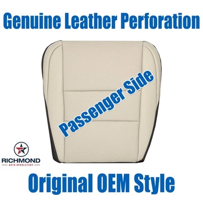 Cubierta de asiento de cuero genuino bronceada para Lexus NX200t NX300 2015-2021 parte inferior de pasajero Foto 1 de 4