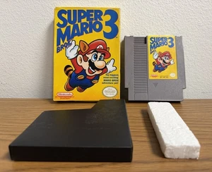 Super Mario Left Bros. 3 (Nintendo NES, 1990) con scatola NO MANUALE RARO testato! - Foto 1 di 19