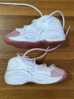 Reebok Question Mid Td Rosa- tamanho 10C - Imagem 1 de 4