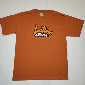 Latino Gear Bull Logo T-Shirt Adult L Burnt Orange Short Sleeve Latino Gear - Picture 1 of 11