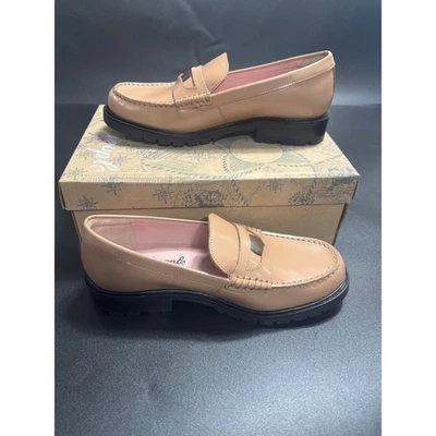 Free People новый Liv кожи пенни мокасины верблюд размер EU37/US7 - Изображение 1 из 4