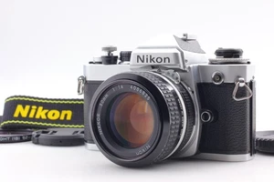 [Exc+5 /Strap] Nikon FE Silver 35mm SLR Film Camera Ai 50mm F1.4 Lens From JAPAN - Picture 1 of 12