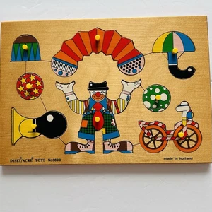 Acre Toy Vintage Wooden Puzzle Made in Holland Circus Fun, 1980's  - Picture 1 of 3