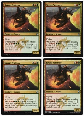 Savage Ventmaw x4 4x 2015 Dragons of Tarkir PLAYSET Uncommon Creature MTG NM AZ1 - Image 1 of 2