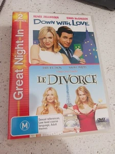Down With Love / Le Divorce DVD 2003 Renée Zellweger Ewan McGregor Kate Hudson - Picture 1 of 3