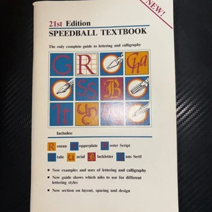 Vintage 21st Edition Speedball Textbook Calligraphy Lettering Guide Book - Picture 1 of 2