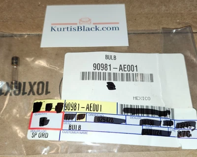 BOMBILLA TOYOTA LEXUS TOCADOR NUEVA DE FÁBRICA 90981-AE001 2004-2023 Foto 1 de 2