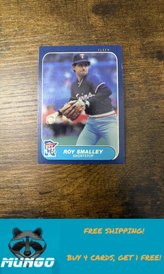 1986 Fleer #404 Roy Smalley Minnesota Twins - Image 1 of 2