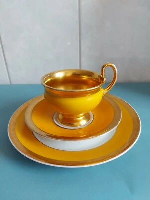 3 Teiliges Thomas Bavaria Gedeck - Gold - Art déco-bis 1930 - Bild 1 von 4