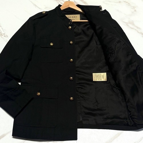 GIACCA Burberry London fodera logo fantasia bottoni oro taglia 52 UOMO DAL GIAPPONE