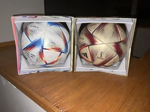 FIFA World Cup 2022 Final Adidas Al Hilm & RIHLA PRO Official Match Balls Lot - Picture 1 of 6