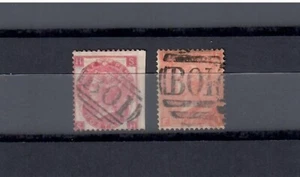 EGYPT - BRITISH POST OFFICES 2 QV STAMPS CANCELLED ALEXANDRIA BOI CDS - Picture 1 of 1