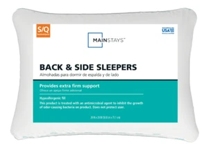 Mainstays Extra Firm Back and Side Sleeper Pillow, Standard/Queen - Picture 1 of 6