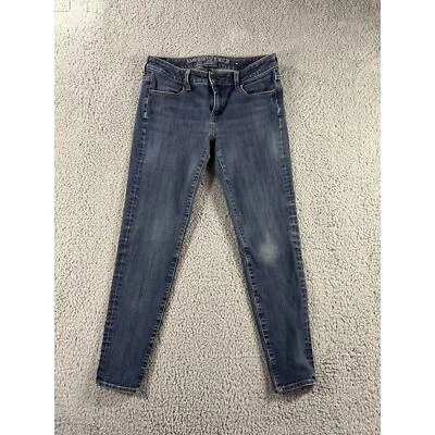 American Eagle Jeans Women 4 Short Super Stretch Low Rise Skinny Dark Wash - Image 1 of 4