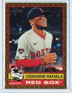 2025 Topps Heritage - Ceddanne Rafaela #126 Color of the Year /76 - Picture 1 of 2