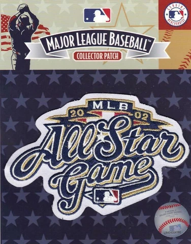 2002 MLB White All Star Sleeve Patch Milwaukee Brewers Official Jersey Logo Cover