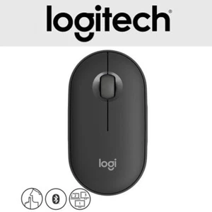LOGITECH Wireless Mouse Bluetooth M350S Smokey black silent Multi-Pairing - Picture 1 of 7