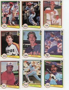1982 DONRUSS Baseball Complete Your Set 1-250