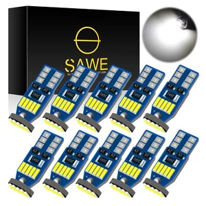 10 x Blanco 3014 15SMD LED Domo Mapa RV Bombillas 168 194 T10 W5W 2821 921 + HERRAMIENTA - Imagen 1 de 7