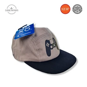 EB Games Oficial Sony Playstation Sombrero 5 Panel Gorra Negro Talla Única Algodón - Imagen 1 de 5