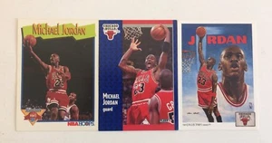3 Michael Jordan Cards Chicago Bulls NBA Hoops 317 Collectors Choice 75 Fleer 29 - Picture 1 of 7