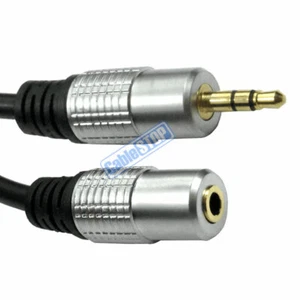 2m Jack EXTENSIÓN Cable de Audio 3.5mm PRO Estéreo Auriculares Aux TRS OFC HQ Plomo - Imagen 1 de 1