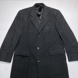 Vintage Christian Dior Wool Overcoat Men's 44-46R Union USA Monsieur Notch - Picture 1 of 19