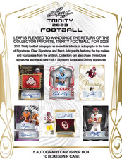 2023 Leaf Trinity Football Hobby Box - PRESELL - 5 AUTOS!! 10/27 RELEASE!!