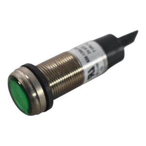 Dialight 656-1204-304F LED Panel Mount Indicators 1/2 Flat Green 24VDC w/Termina - Picture 1 of 4