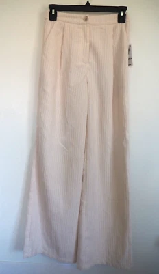 Pantalones marfil beige pierna ancha pana blanco roto BOHO para mujer talla 0/25 pulgadas nuevos con etiquetas Foto 1 de 4