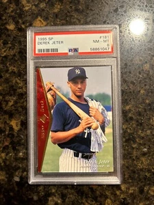 1995 SP BASEBALL DEREK JETER "RED" #181 PSA GRADED NEAR MINT-MINT "8" MLB HOF - Picture 1 of 2