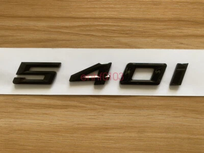 Gloss Black 3D ABS Letters Trunk 540i Emblem Rear Badge for BMW 2017-2022 540i — 第 1/4 张图片
