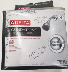 Delta Foundations Single-Handle 1-Spray Shower chrome, Shower head only, parts - Picture 1 of 10
