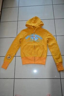 Ed Hardy por Christian Audigier Vintage Cremallera Adolescente Amarillo Scull Talla L Foto 1 de 4