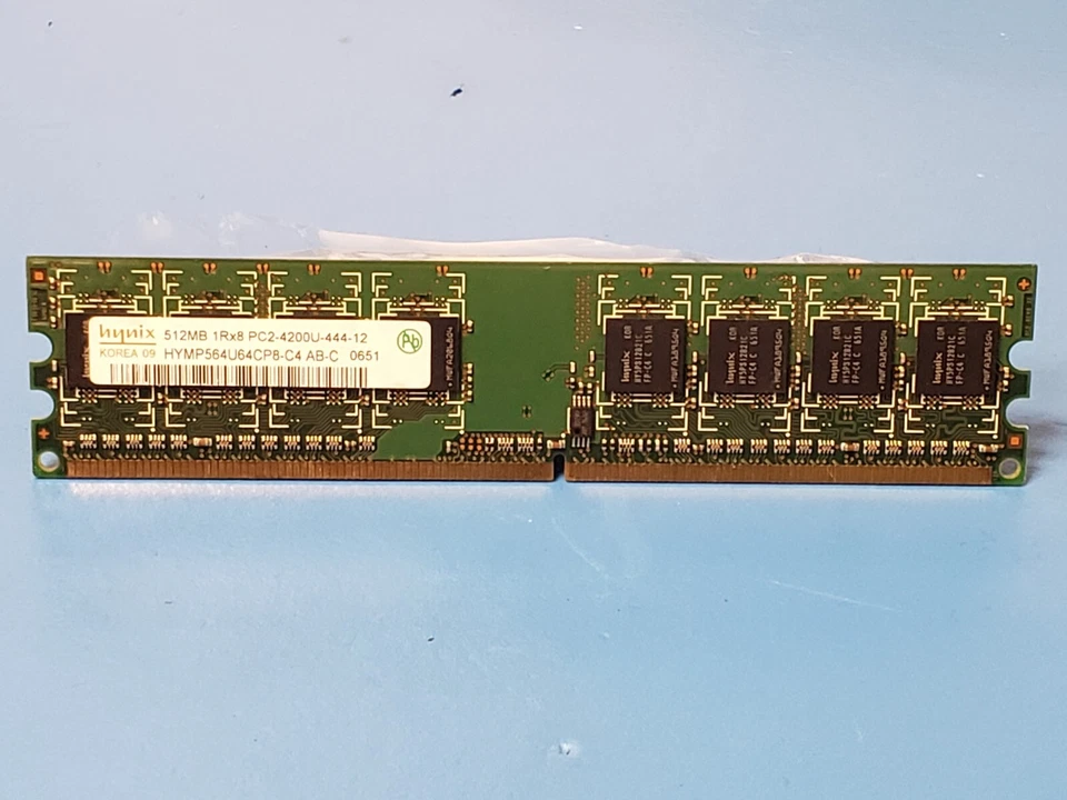 Hynix HYMP564U64CP8-C4 AB DDR2-533 512MB 1Rx8 PC2-4200U-444-12 CL4 Memory - Image 1 of 1