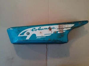 Vintage Columbia Tank Columbia Bike Bicycle Tank Green White  - Picture 1 of 14