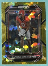 2023 Panini Prizm Draft Picks Darnell Washington#156 - Gold Ice Rookie