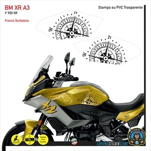 Adhésifs BMW F 900 XR Côté Réservoir Protection Rose Des Vents XR A3 - Picture 1 of 2