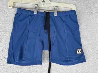De Soto Triathlon Shorts Mens Small Blue Padded Compression Drawstring Made USA - Image 1 of 4