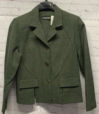 Sag Harbor Pants Suit Petite 12P Green Pants Size 30x28" — 第 1/4 张图片