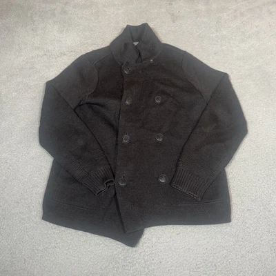 Vince Jacket Womens Small Black Double Breasted Wool Blend Peacoat Classic Coat - Image 1 of 4