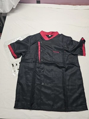 Unisex Women Men Chef Coat Cook Jacket Restaurant Kitchen Workwear Uniform Shirt - Image 1 of 4