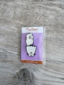 Halloween Pusheen Box Ghost Boosheen Emaille Pin 2er Set 2021 CultureFly Pins - Bild 1 von 2
