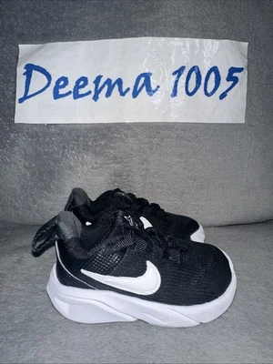 Toddler Nike Star Runner 4 Athletic Shoes 'Black/White' DX7616 001 - Size 4C - Image 1 of 4