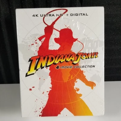 Indiana Jones: 4-Movie Collection (4k Ultra HD Blu-Ray) - NEW - FAST SHIPPING - Image 1 of 4