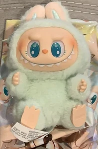 Pop Mart Labubu I Mostri Hanno Un Seduto QUQU Peluche Vinile 100% Autentico Aperto - Foto 1 di 9