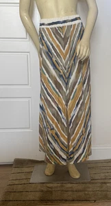 Falda vintage platino de Dorothy Schoelen para mujer M Chevron - Imagen 1 de 13