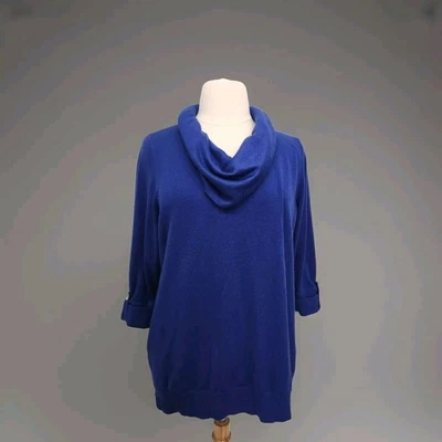 Jm Collection Cowlneck Sweater Tunic Split Sides. Size 3X - Image 1 of 4