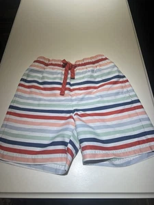 Nordstrom Boy's Swim Trunks  striped Size S 7/8 Slightly Used - Excellent - Picture 1 of 3